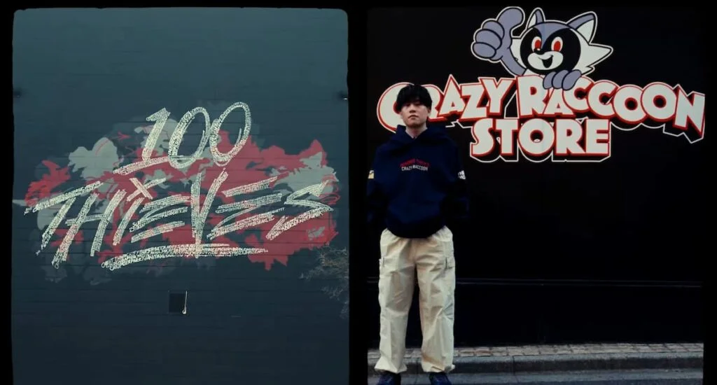 100 Thieves and Crazy Raccoon swap servers for streetwear fashion