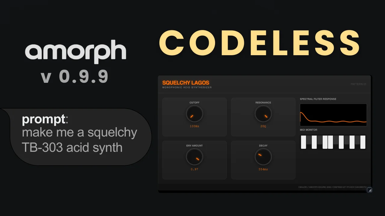 Artists in DSP updated the Amorph text to the DSP tool