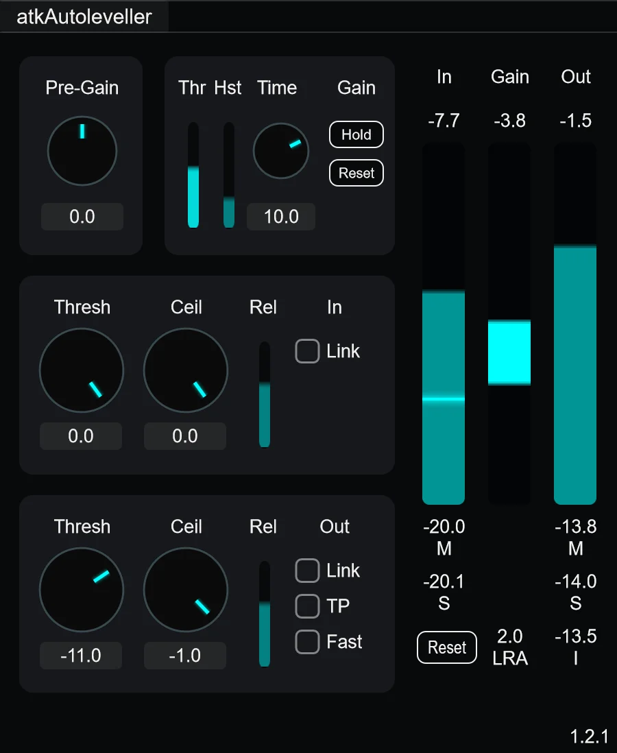 atkAudio drops atkAutoleveller for live level control