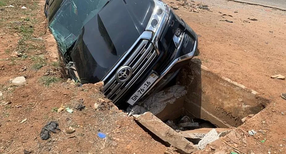 Ayariga’s Toyota V8 was involved in the Ashaiman crash