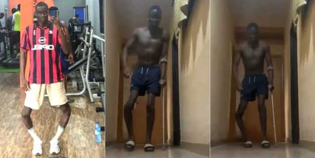 Baddy of Lagos takes first steps after surgery success