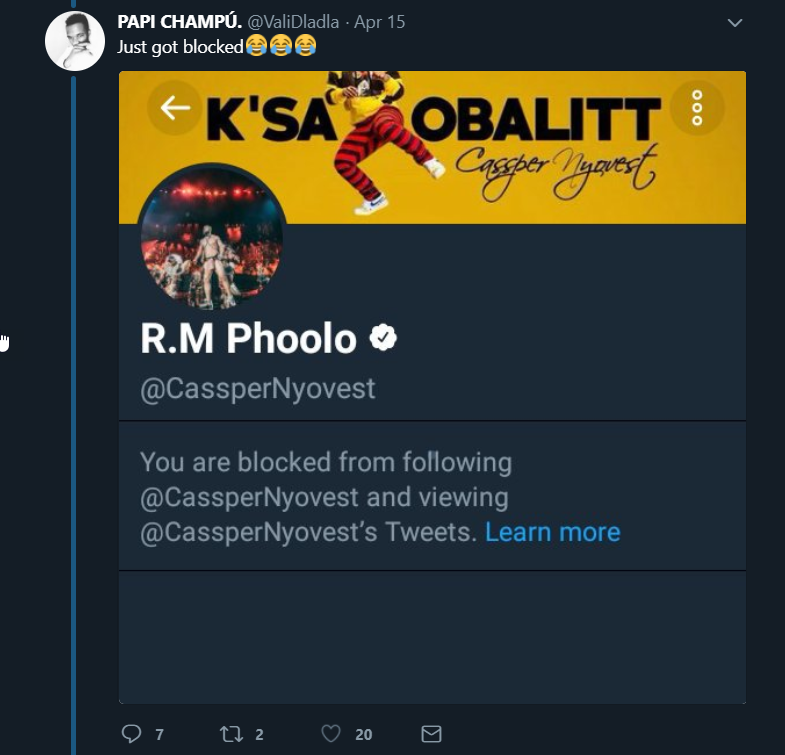 Cassper Nyovest Fans Was Blocked on Twitter.png