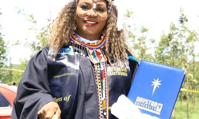 Chrissie Kamthunzi earns a music degree in Kenya