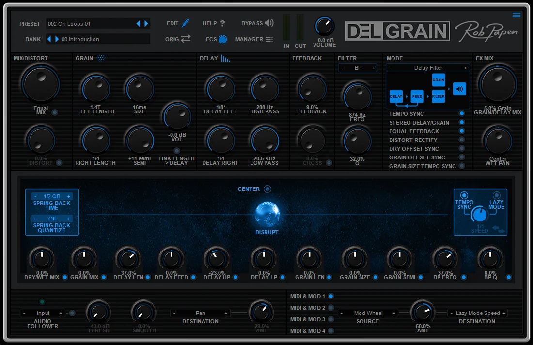 DelGrain brings grainy delay and wild mod tricks, sphere in tow