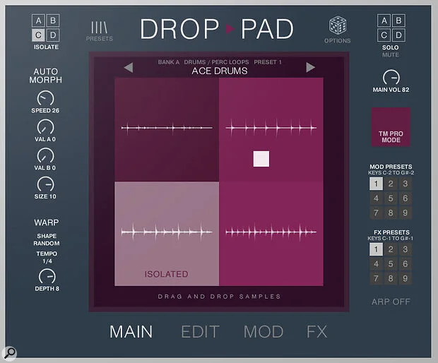 Drop Pad 3 Drops Mega NKS Sound Morph Monster