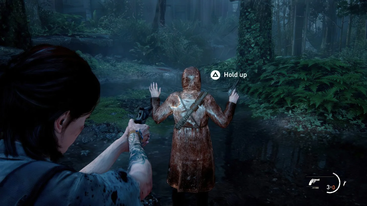 Ellie’s lost ‘hold up’ move resurfaces in TLOU II files