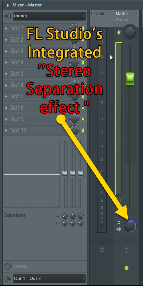 FL-Studio Integrated Stereo Separation Effect (How To Mix in Mono FLS IMG 1).png