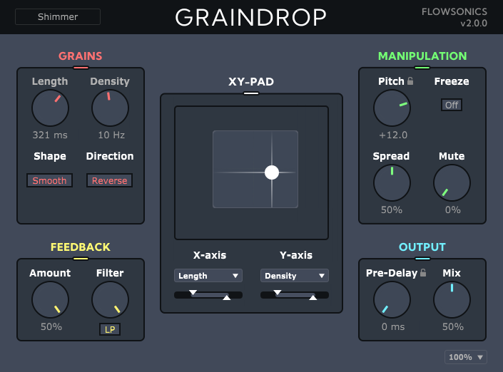 Flowsonics Graindrop experimental grain delay plugin fx.png