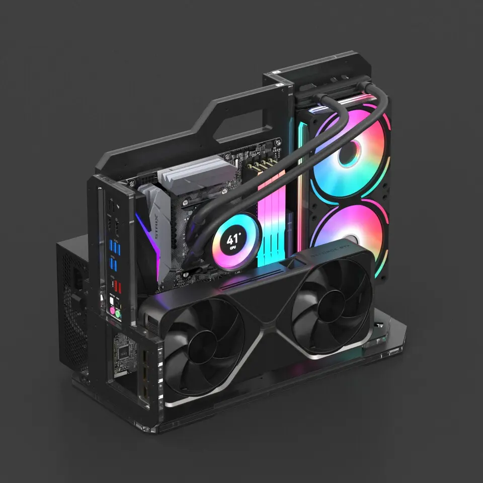Geeek opens preorders for Exo 1 open-air micro ATX case