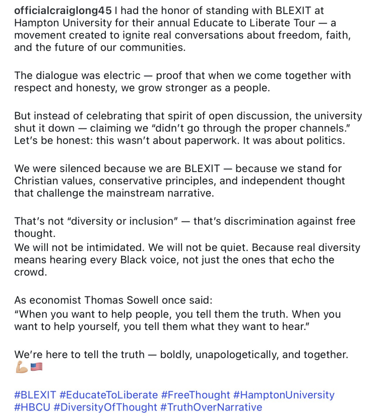 Hampton shuts out BLEXIT, claims rule breach