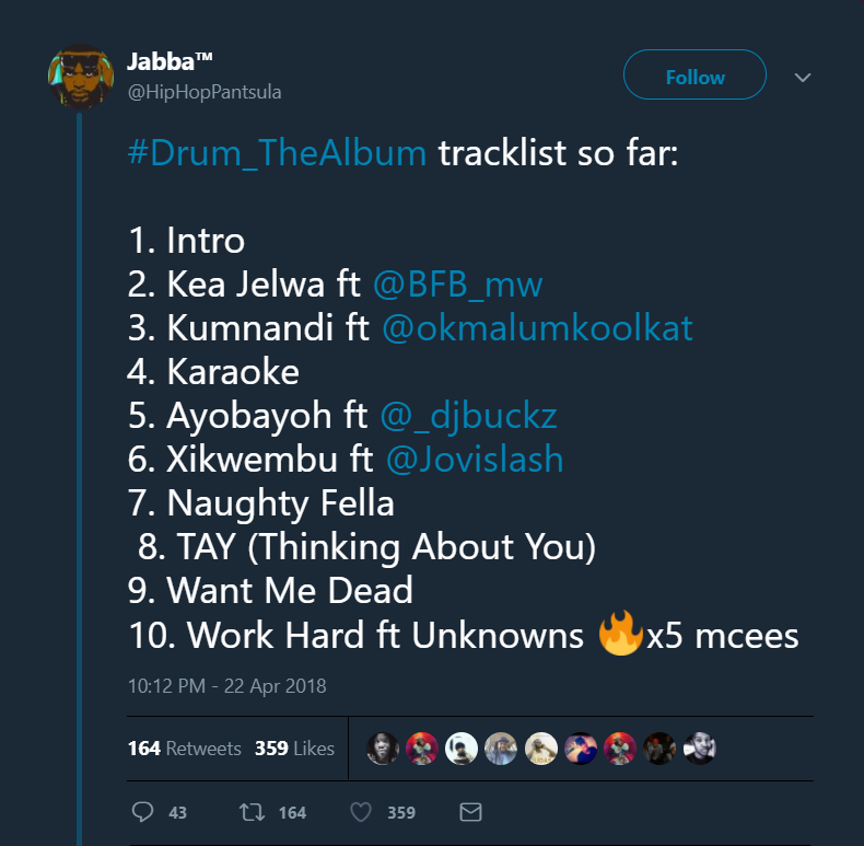 Hip Hop Pantsula Tracklist for Drum The Album.png