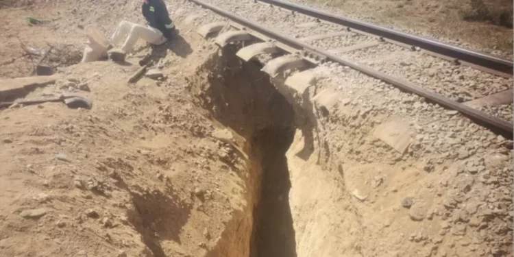 Illegal Gold Digger Tunnel Under Tracks Risks Crash