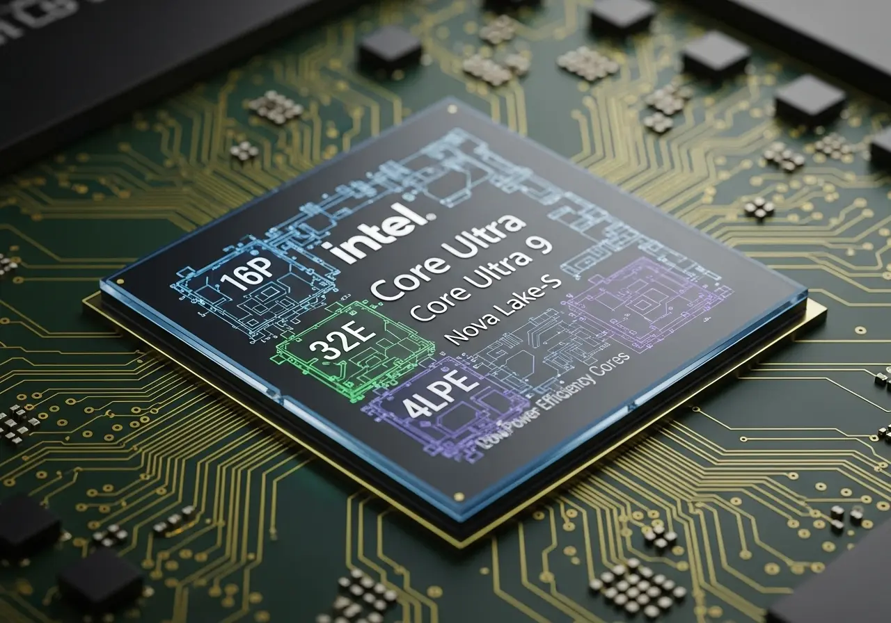 Intel Core Ultra 9 Nova Lake chip packs 52 cores, three core types