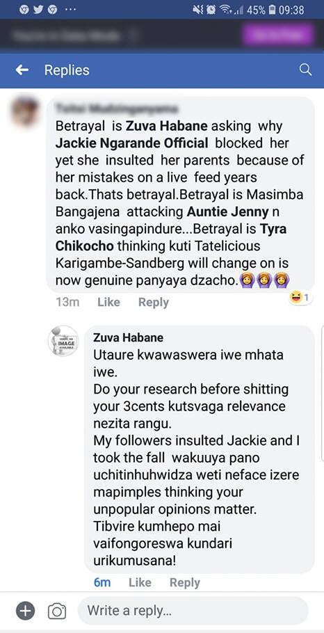 Jackie Ngarande Facebook Beef With Zuva Habane.jpg
