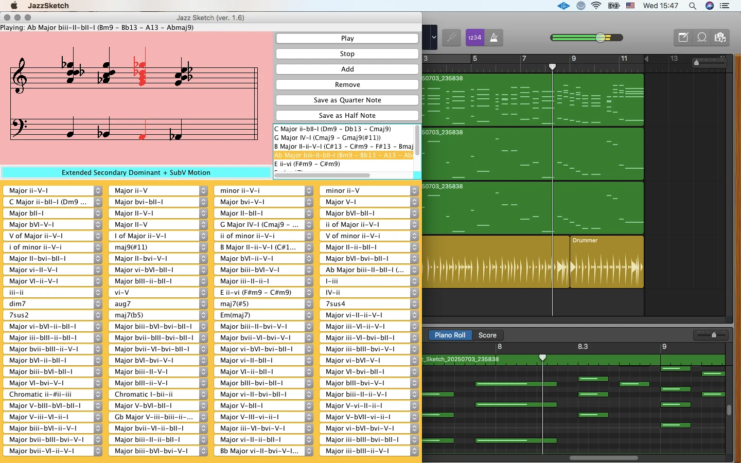 Katz Praatz releases Jazz Sketch 1.6 with expanded chord library