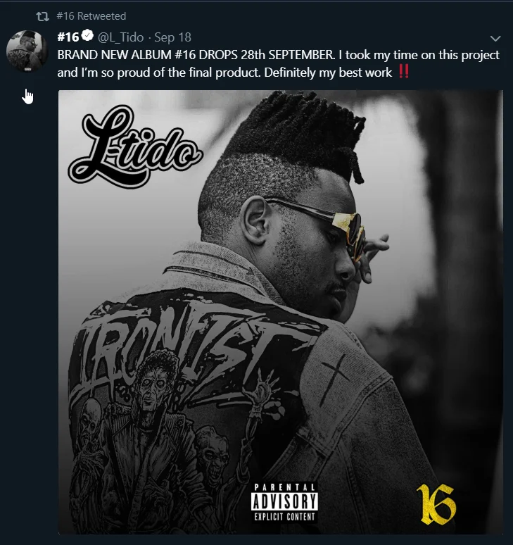 L-Tido 16 Album Artwork (SA Hip Hop).webp