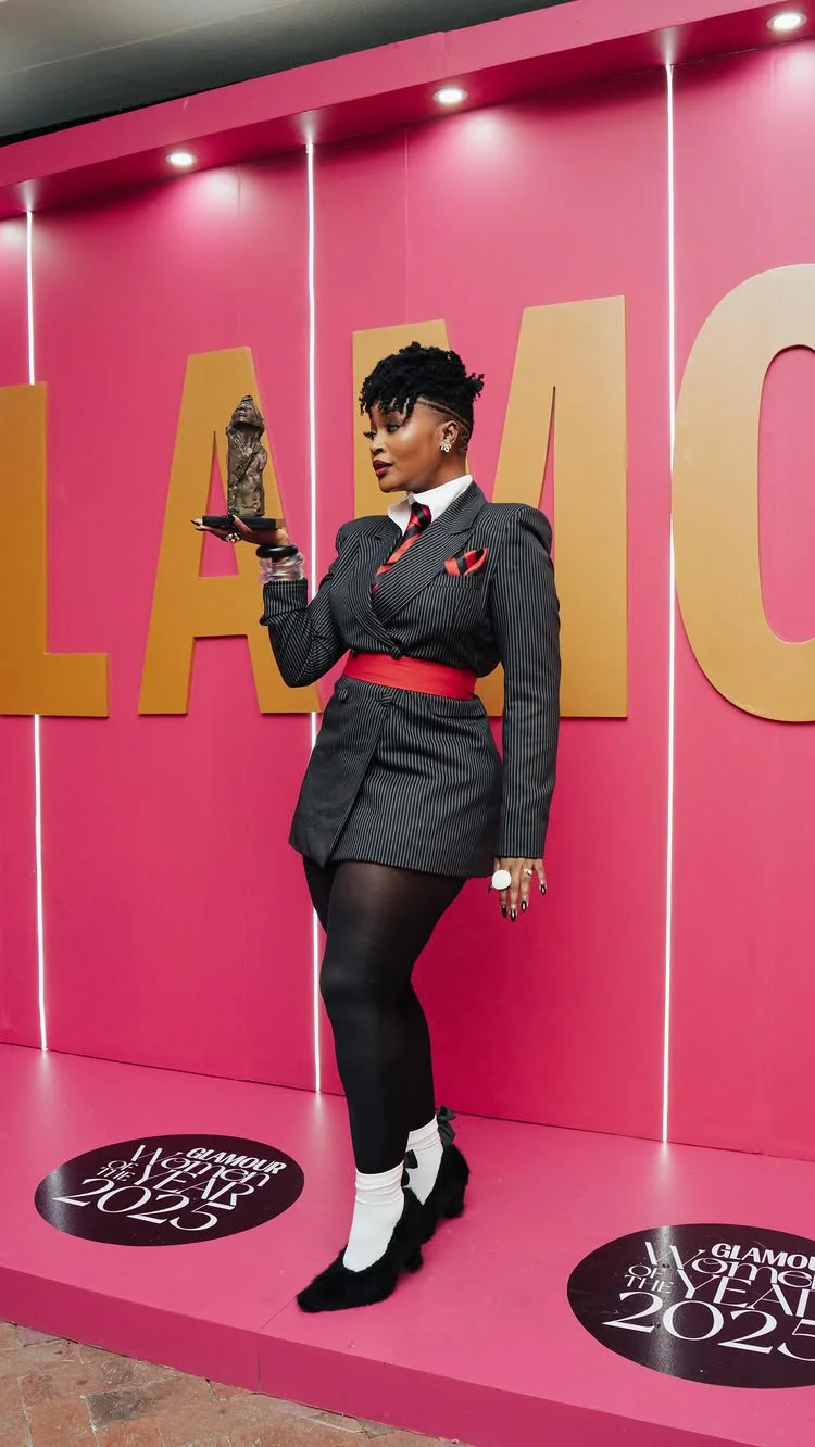 Lamiez Holworthy wins Glamour SA Women of the Year Award