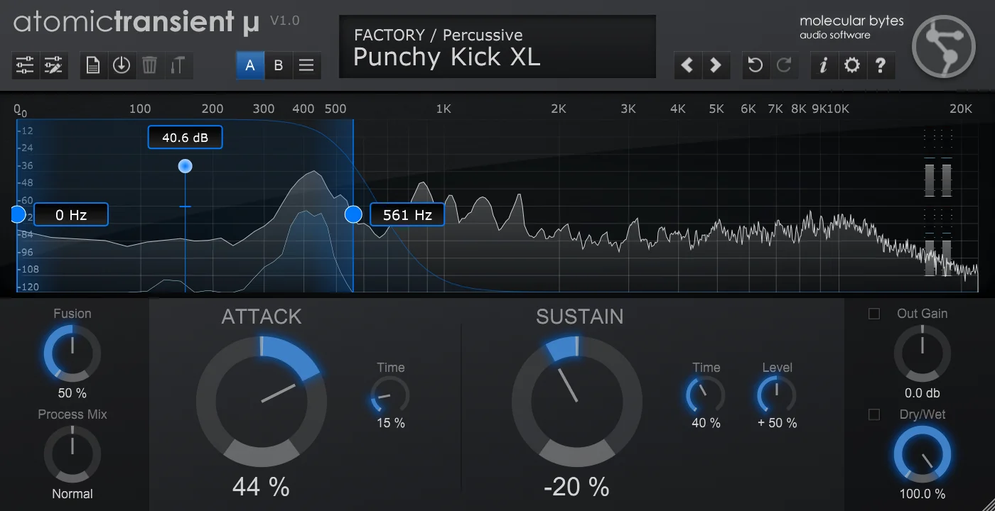 MolecularBytes launches AtomicTransientMicro for polyphonic transient shaping