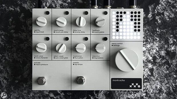 Monk Echo pedal morphs voices, Baltic choir magic