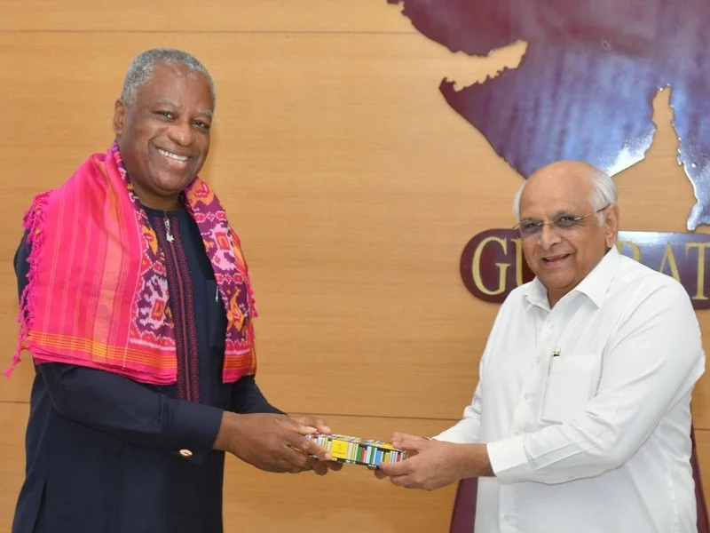 Nigeria's Geoffrey Onyeama and Gujarat CM Patel praise India-Nigeria ties in Gandhinagar
