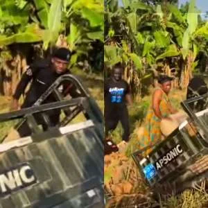 Officer crashes seized tricycle with rider onboard