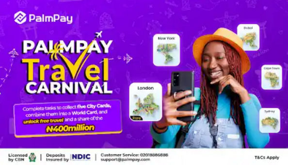 PalmPay splashes N400M on festive cash, global trips
