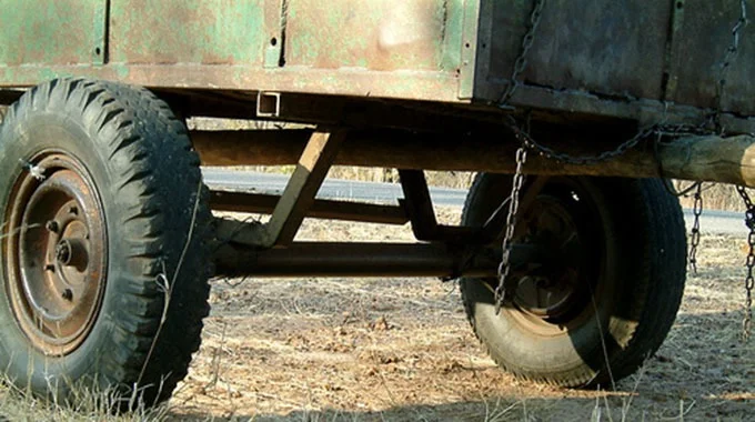 Plumtree Donkey Cart Horror Traps Villager in Wreck