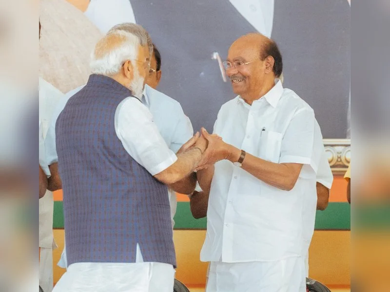 PMK founder Ramadoss pleads with Modi over son Anbumani