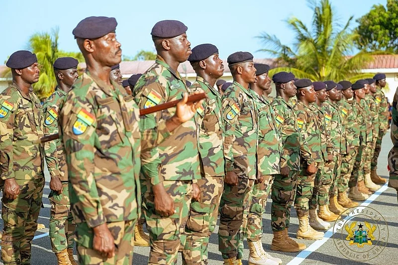 President Mahama welcomes 54 troops from Jamaica
