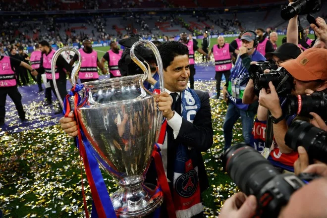 PSG President Cheers Dream Champions Win