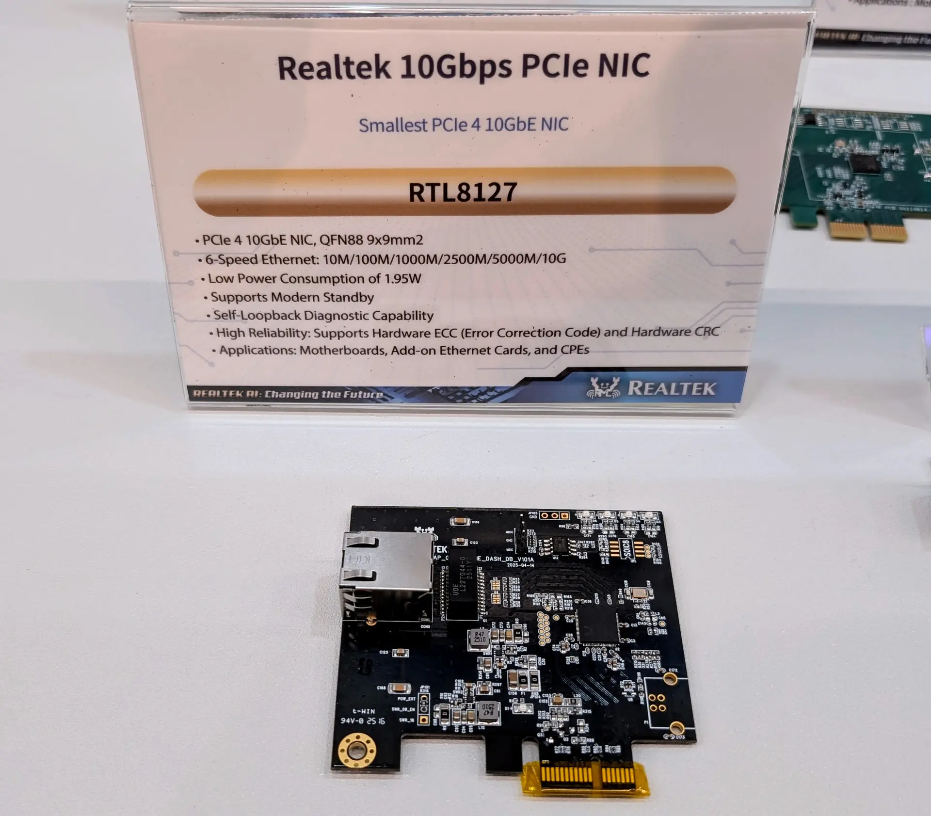 Realtek tiny 10gb chip sips juice stays cool and quick