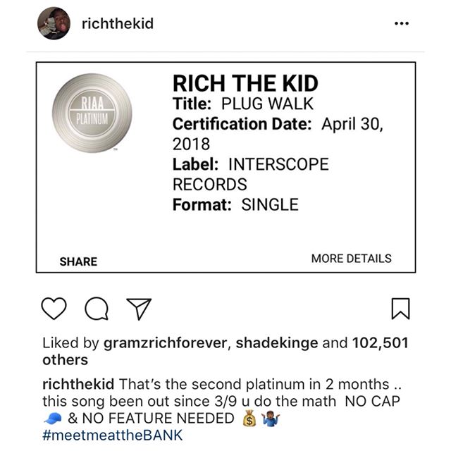 Rich The Kid - Plug Walk Certified Platinum by RIAA.jpg