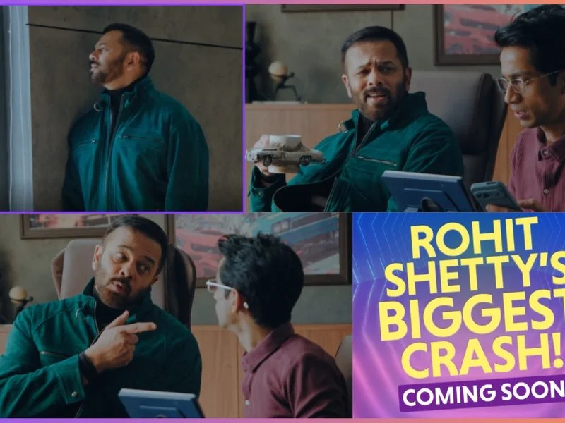 Rohit Shetty pokes fun at crashes, fans rev up wild guesses