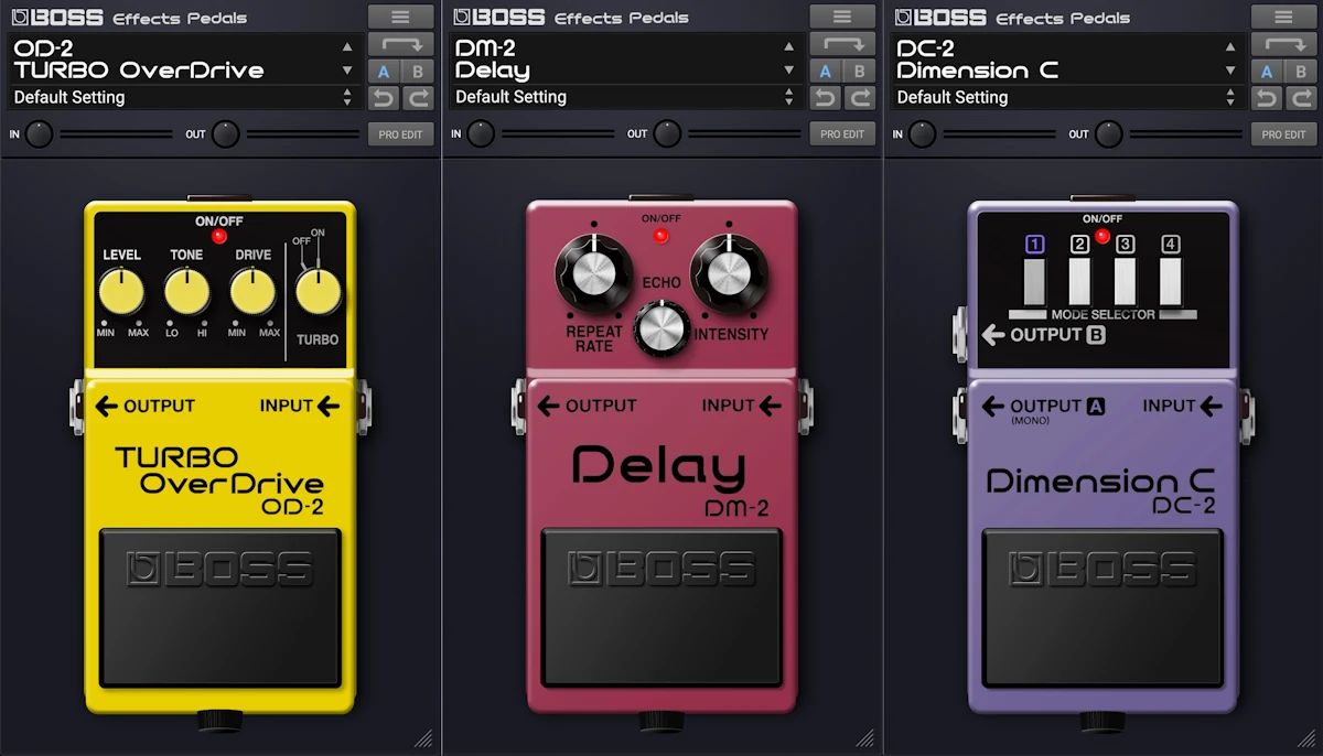 Roland Cloud adds DM-2 delay and OD-2 drive pedals