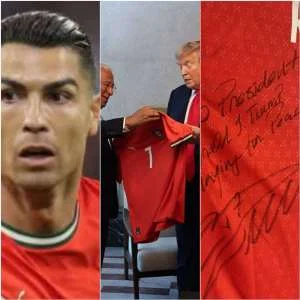 Ronaldo Throws Trump a Peace Jersey Curveball