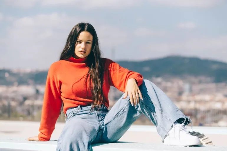 Rosalía fences, skates, and rides Lambo in La Perla video