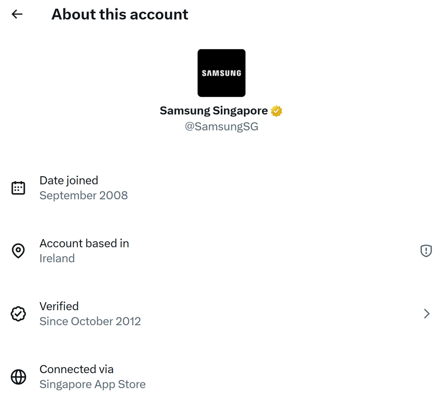 Samsung Singapore caught using an iPhone to manage its official X account