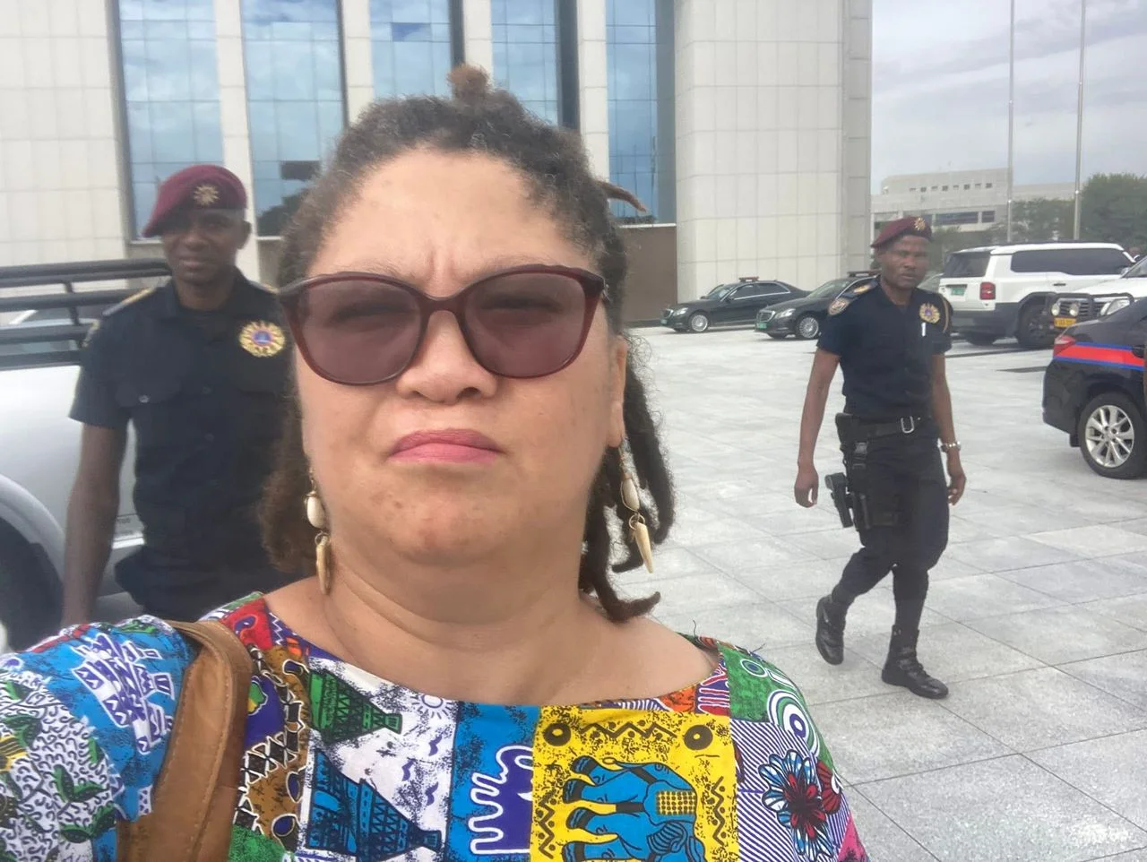 Security removes Jemima Beukes for asking oil sector questions