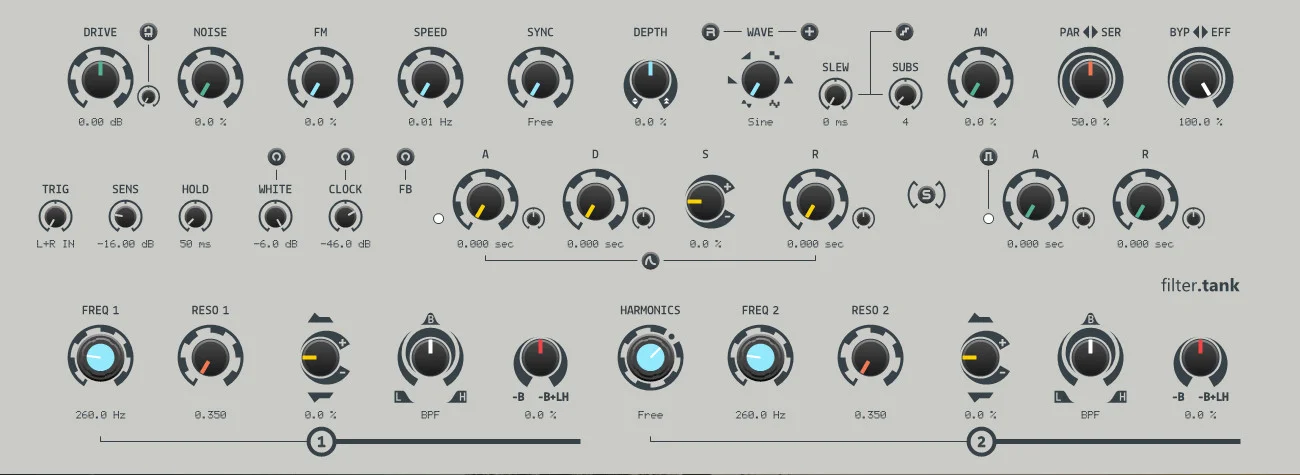 Sender Spike tweaks filter.tank with tube overdrive
