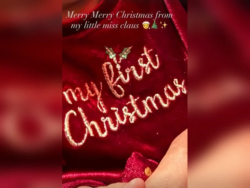 SidKiara’s baby Saraayah nails her first Christmas cameo