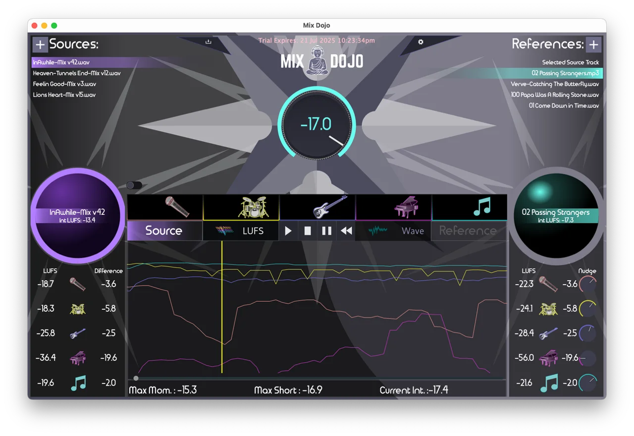 Sifu Audio's Mix Dojo app reveals messy vocals, muddy drums