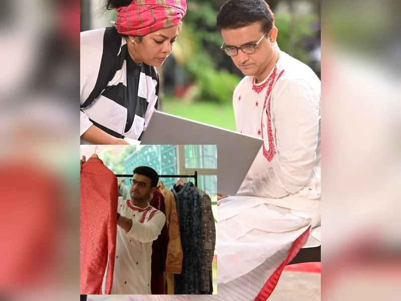 Sourav Ganguly stuns fans in royal dhoti kurta photoshoot in Kolkata
