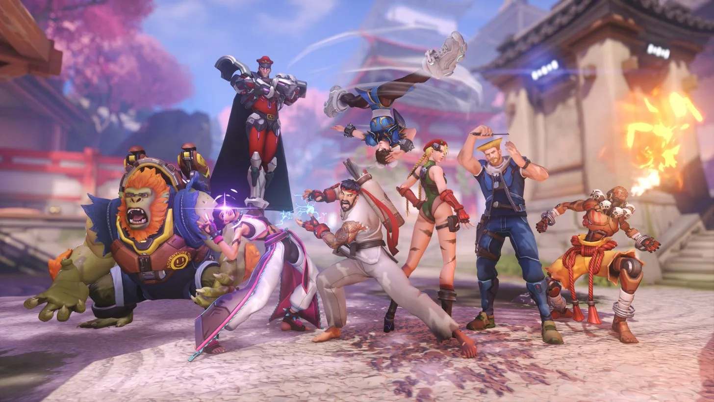 Street Fighter Collab Gives Overwatch Epic New Looks
