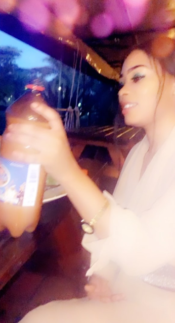 Stunner's Wife Dyonne Tanaka Drinking Masese - IMG2.png