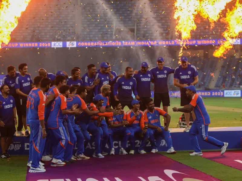 Suryakumar snubs trophy drama, hails India's win