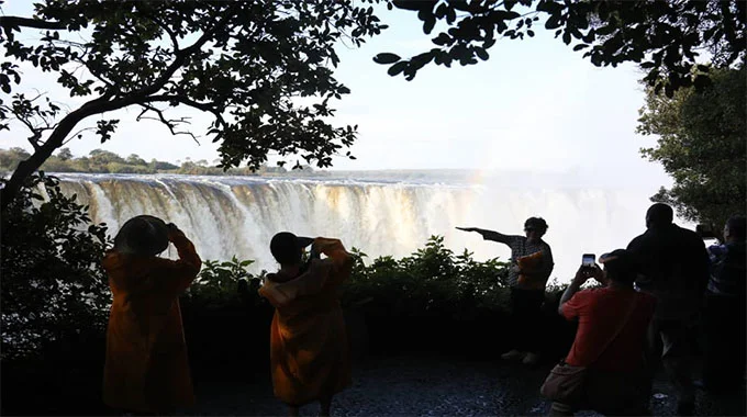 Tourist Stampede Hits Victoria Falls Rainforest