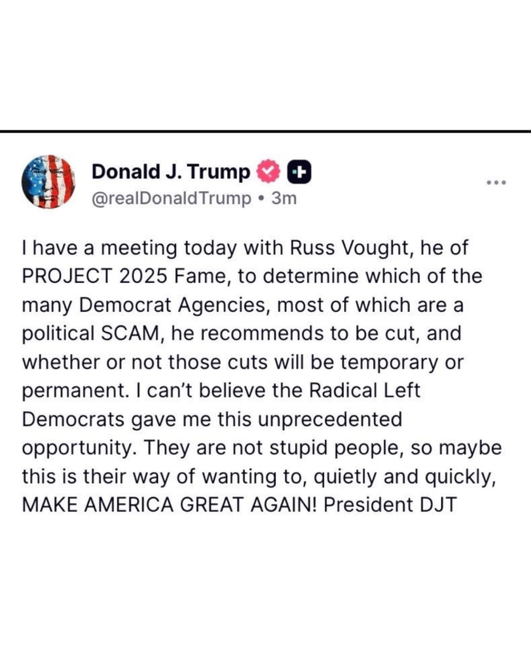 Trump and Vought plot federal agency execution