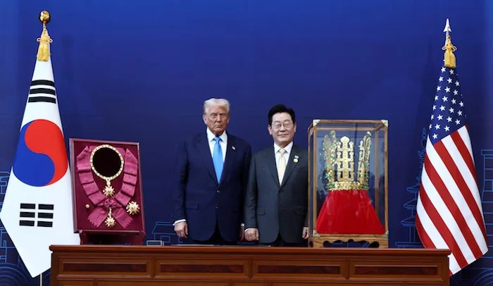Trump crowned in South Korea's power move