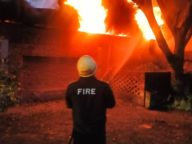 Veer and Shaurya Sharma smoked out in the Kota fire