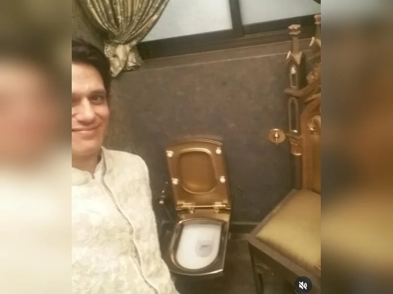 Vijay Varma trolls himself over golden toilet selfie at Big B’s house